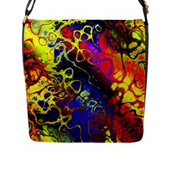 Awesome Fractal 35c Flap Messenger Bag (L) 