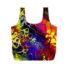 Awesome Fractal 35c Full Print Recycle Bags (M) 