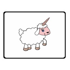 Unicorn Sheep Fleece Blanket (small) by Valentinaart