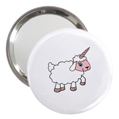 Unicorn Sheep 3  Handbag Mirrors by Valentinaart