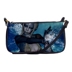 The Wonderful Water Fairy With Water Wings Shoulder Clutch Bags by FantasyWorld7