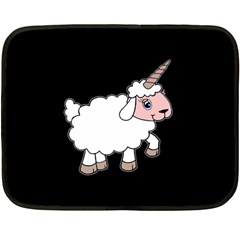 Unicorn Sheep Fleece Blanket (mini) by Valentinaart