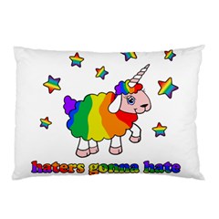 Unicorn Sheep Pillow Case (two Sides) by Valentinaart