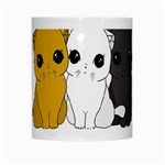 Cute cats White Mugs Center