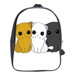 Cute Cats School Bag (xl) by Valentinaart