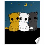 Cute cats Canvas 11  x 14   10.95 x13.48  Canvas - 1