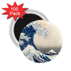 The Classic Japanese Great Wave Off Kanagawa By Hokusai 2 25  Magnets (100 Pack)  by PodArtist