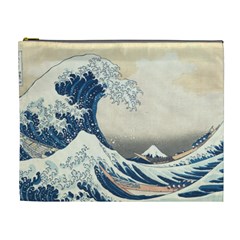 The Classic Japanese Great Wave Off Kanagawa By Hokusai Cosmetic Bag (xl)