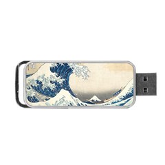 The Classic Japanese Great Wave Off Kanagawa By Hokusai Portable Usb Flash (two Sides)