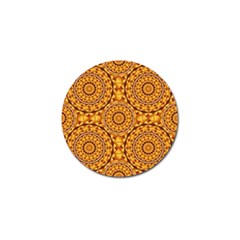 Golden Mandalas Pattern Golf Ball Marker (10 Pack) by linceazul