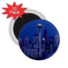 Space Needle Seattle Washington 2 25  Magnets (10 Pack)  by Nexatart