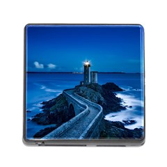 Plouzane France Lighthouse Landmark Memory Card Reader (square) by Nexatart