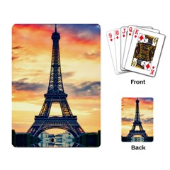 Eiffel Tower Paris France Landmark Playing Card by Nexatart