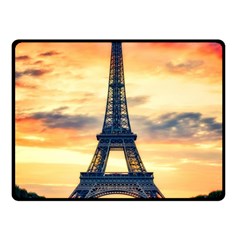 Eiffel Tower Paris France Landmark Double Sided Fleece Blanket (small)  by Nexatart