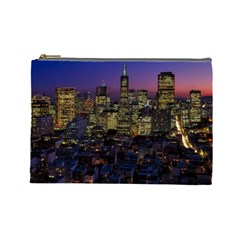 San Francisco California City Urban Cosmetic Bag (large)  by Nexatart