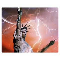 Statue Of Liberty New York Double Sided Flano Blanket (medium)  by Nexatart