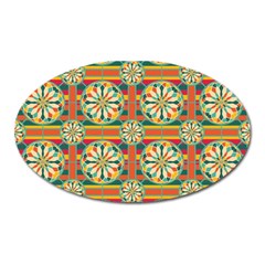 Eye Catching Pattern Oval Magnet by linceazul