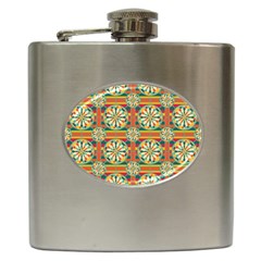 Eye Catching Pattern Hip Flask (6 Oz) by linceazul