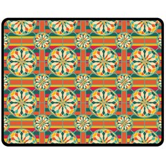 Eye Catching Pattern Double Sided Fleece Blanket (medium)  by linceazul