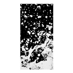 Black And White Splash Texture Shower Curtain 36  X 72  (stall)  by dflcprints