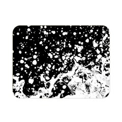 Black And White Splash Texture Double Sided Flano Blanket (mini)  by dflcprints