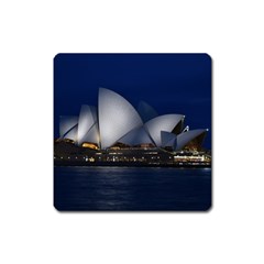 Landmark Sydney Opera House Square Magnet by Nexatart