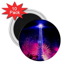 Paris France Eiffel Tower Landmark 2 25  Magnets (10 Pack)  by Nexatart