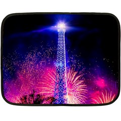 Paris France Eiffel Tower Landmark Fleece Blanket (mini) by Nexatart