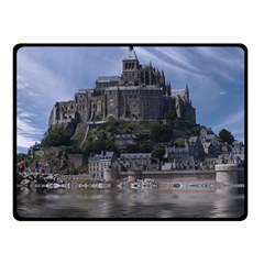 Mont Saint Michel France Normandy Fleece Blanket (small)