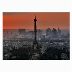 Paris France French Eiffel Tower Large Glasses Cloth (2-side) by Nexatart