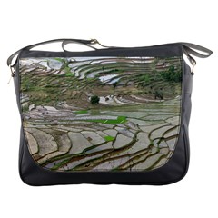 Rice Fields Terraced Terrace Messenger Bags