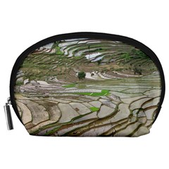 Rice Fields Terraced Terrace Accessory Pouches (large)  by Nexatart