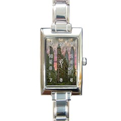 Flat Iron Building Toronto Ontario Rectangle Italian Charm Watch by Nexatart