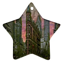 Flat Iron Building Toronto Ontario Ornament (star) by Nexatart