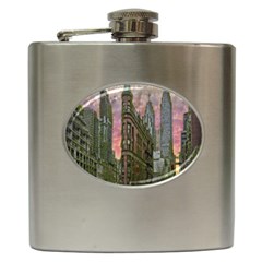 Flat Iron Building Toronto Ontario Hip Flask (6 Oz) by Nexatart