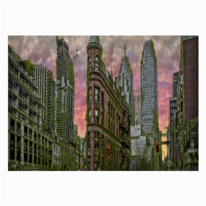 Flat Iron Building Toronto Ontario Large Glasses Cloth