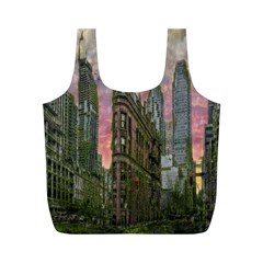 Flat Iron Building Toronto Ontario Full Print Recycle Bags (m)  by Nexatart