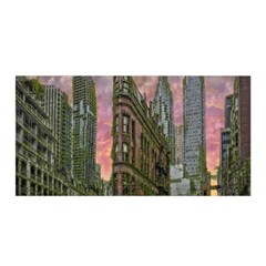 Flat Iron Building Toronto Ontario Satin Wrap by Nexatart