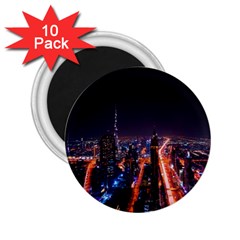 Dubai Cityscape Emirates Travel 2 25  Magnets (10 Pack) 