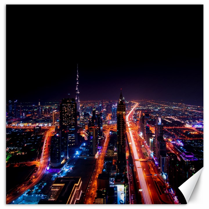 Dubai Cityscape Emirates Travel Canvas 20  x 20  