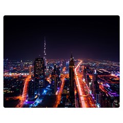 Dubai Cityscape Emirates Travel Double Sided Flano Blanket (medium)  by Nexatart