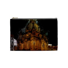 Dresden Frauenkirche Church Saxony Cosmetic Bag (medium)  by Nexatart