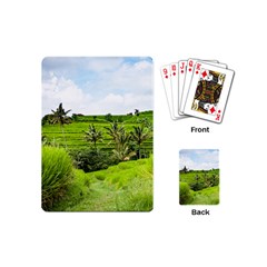 Bali Rice Terraces Landscape Rice Playing Cards (mini)  by Nexatart