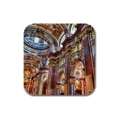 Baroque Church Collegiate Church Rubber Square Coaster (4 pack) 