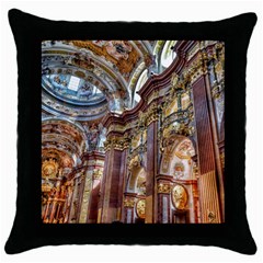 Baroque Church Collegiate Church Throw Pillow Case (Black)