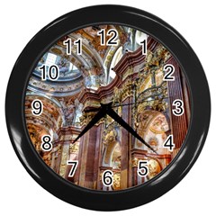 Baroque Church Collegiate Church Wall Clocks (Black)