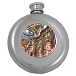 Baroque Church Collegiate Church Round Hip Flask (5 oz) Front