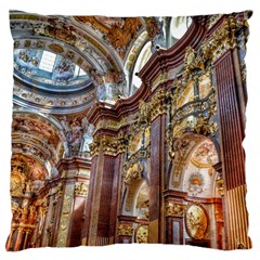 Baroque Church Collegiate Church Large Cushion Case (Two Sides)