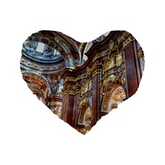 Baroque Church Collegiate Church Standard 16  Premium Heart Shape Cushions