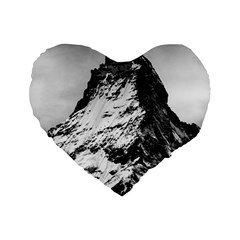 Matterhorn Switzerland Mountain Standard 16  Premium Flano Heart Shape Cushions by Nexatart